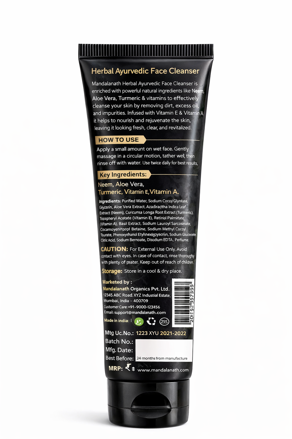 Mandalnath Herbal Ayurvedic Face Cleanser