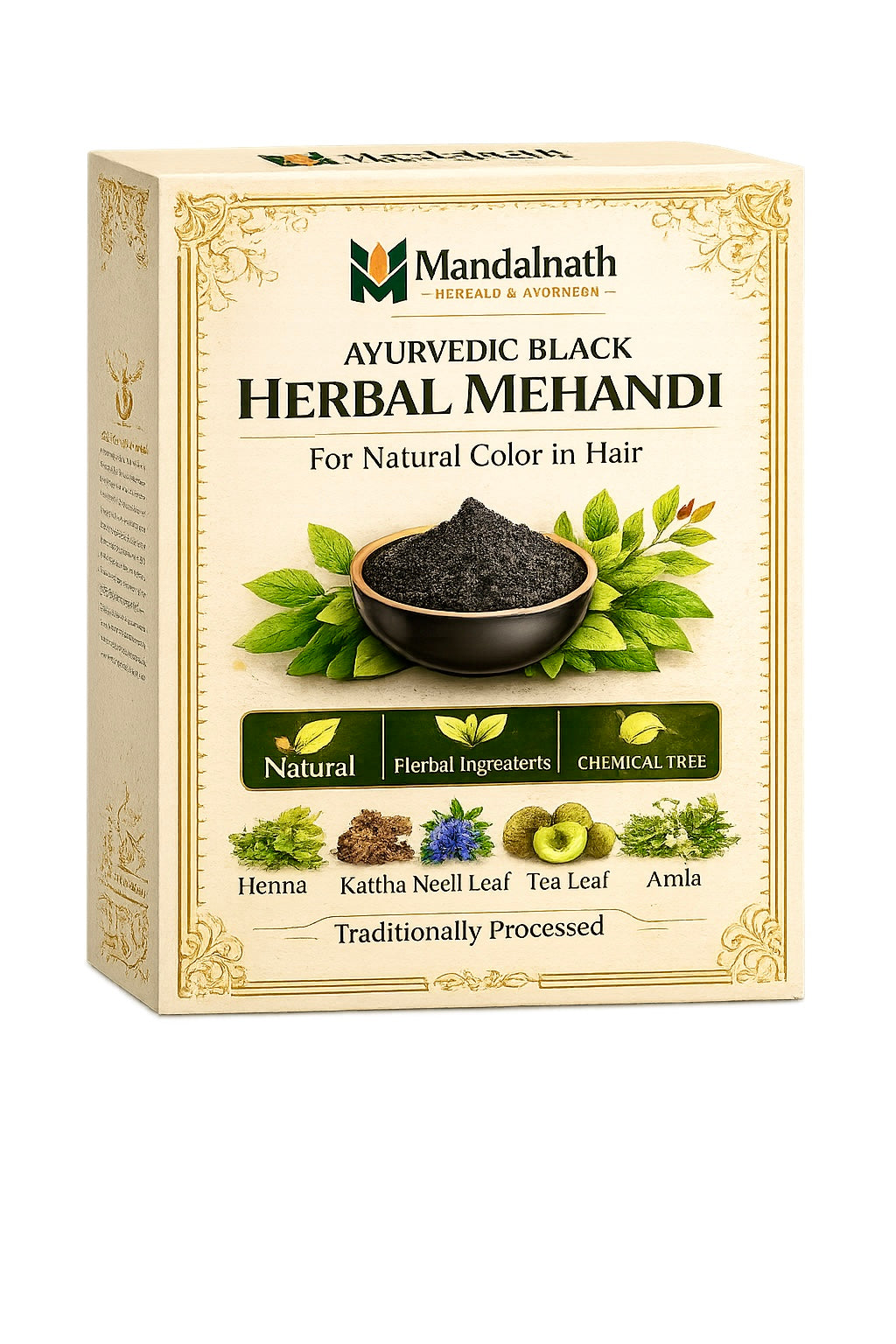 Black Ayurvedic Herbal Mehandi 100g
