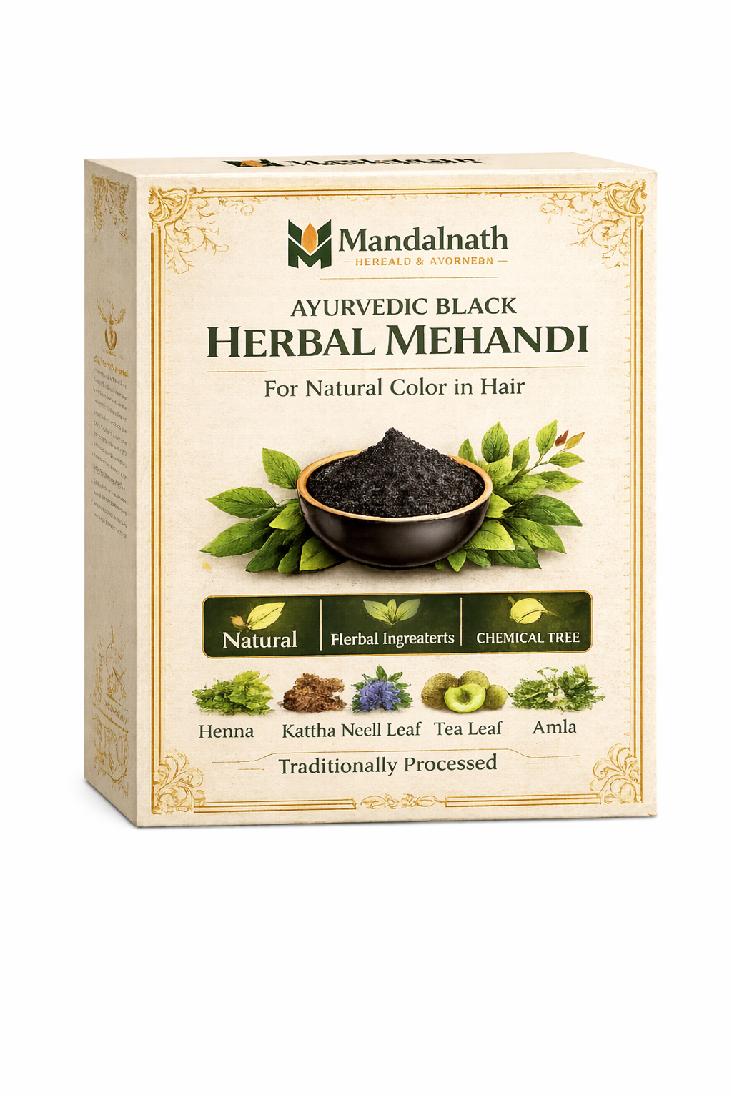 Black Ayurvedic Herbal Mehandi 100g