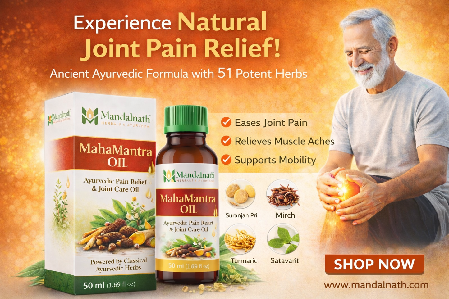 MahaMantra Oil

Ayurvedic Pain Relief & Joint Care Oil