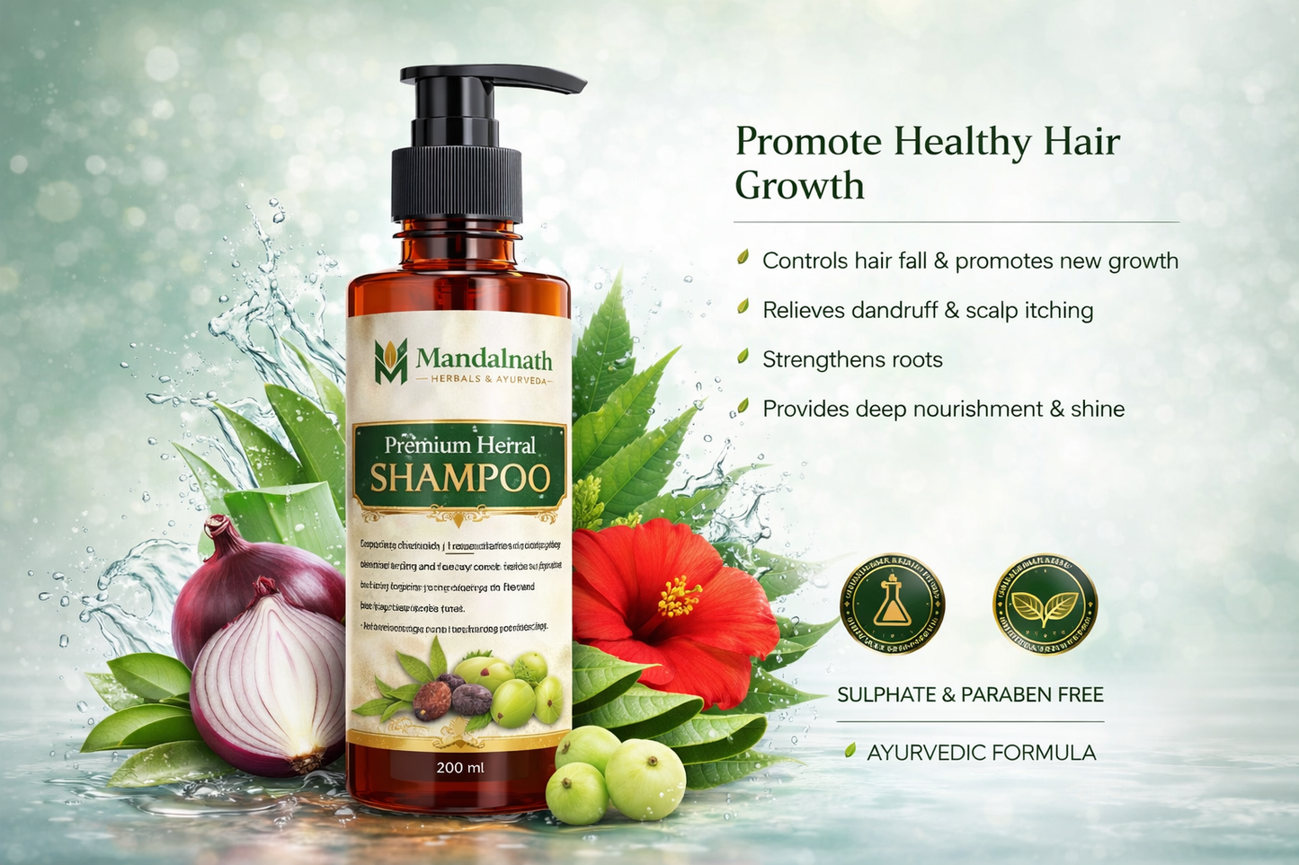 KeshArpan Premium Ayurvedic Shampoo