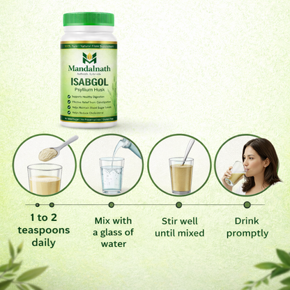 ISABGOL (Psyllium Husk) – 100% Pure Natural Fibre Supplement | Supports Digestion & Gut Health