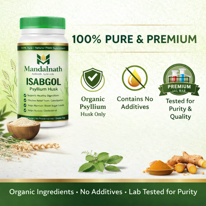 ISABGOL (Psyllium Husk) – 100% Pure Natural Fibre Supplement | Supports Digestion & Gut Health
