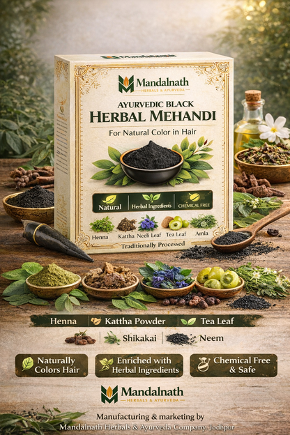 Black Ayurvedic Herbal Mehandi 100g