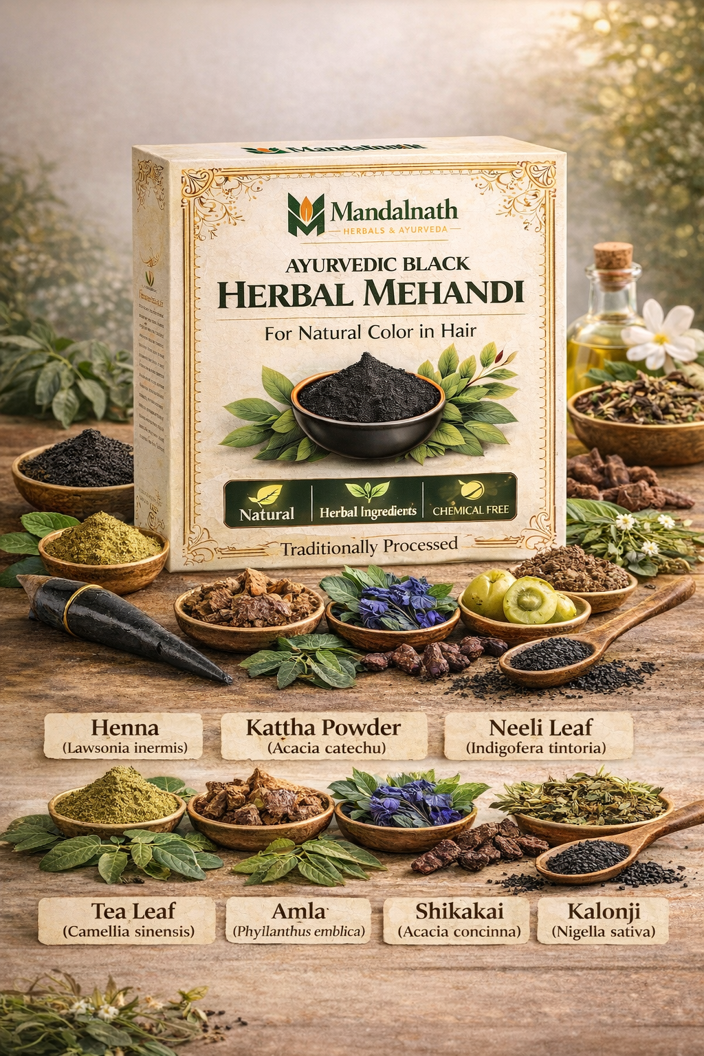 Black Ayurvedic Herbal Mehandi 100g