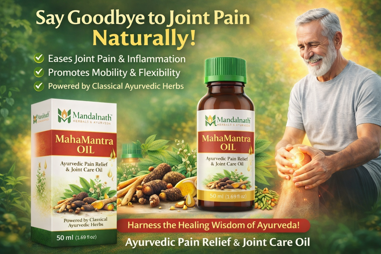 MahaMantra Oil

Ayurvedic Pain Relief & Joint Care Oil