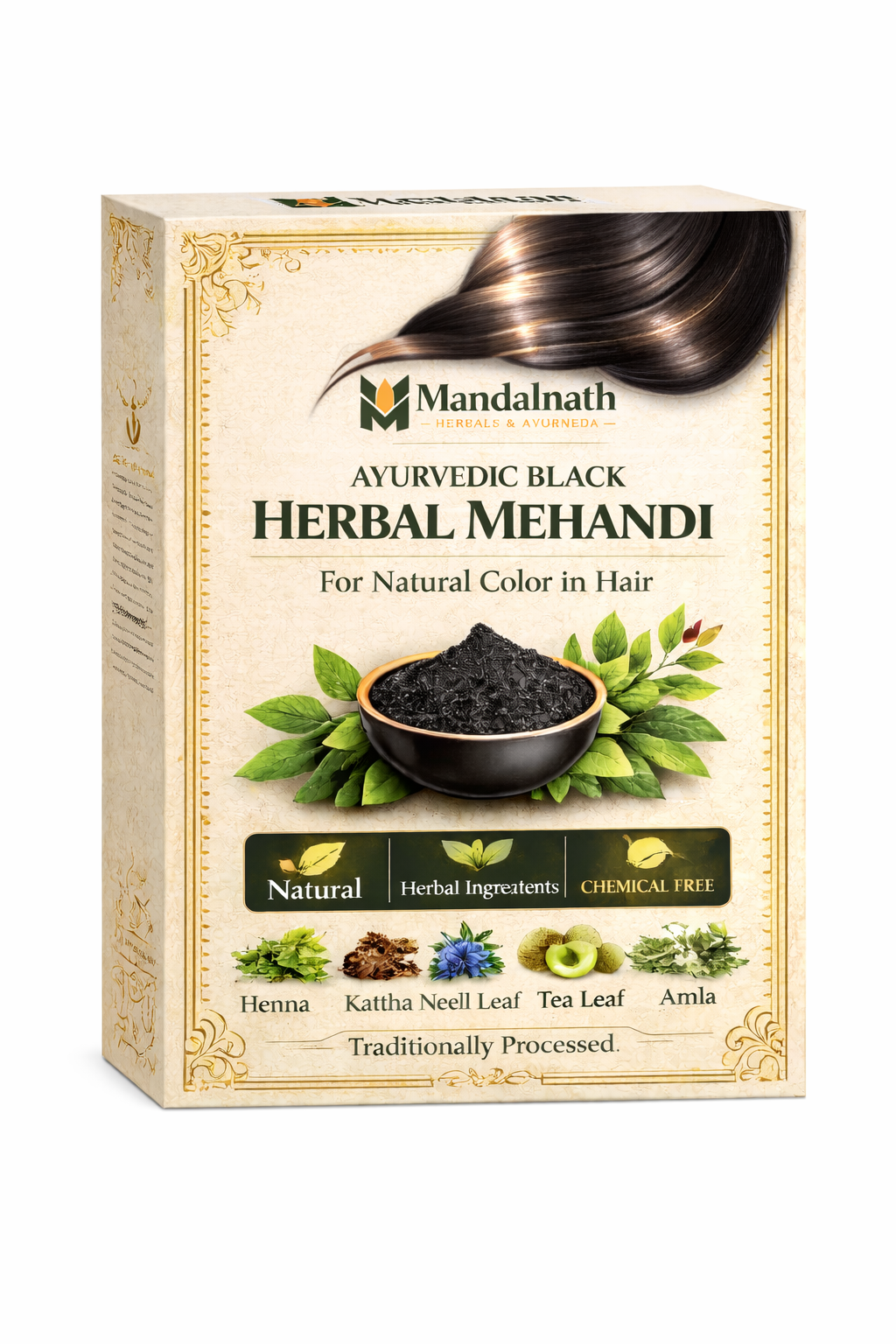 Black Ayurvedic Herbal Mehandi 100g